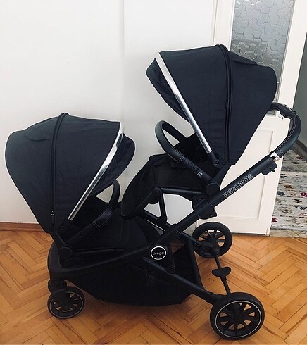 9- 18 kg Beden siyah Renk Prego ibiza plus-ikiz bebek arabası