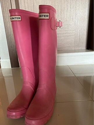 Hunter Pembe Orijinal Hunter Yağmur Çizmesi