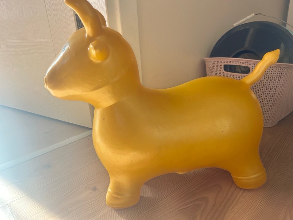 Sarı Şişme Oyuncak Hayvan - Görsel 4