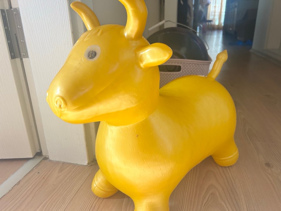 Sarı Şişme Oyuncak Hayvan - Görsel 3