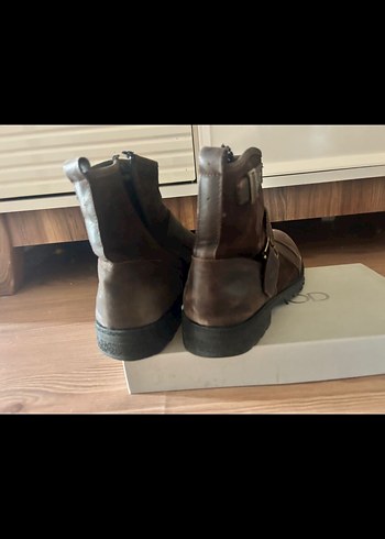 Kahverengi Deri Tokalı erkek bot 43 numara - Görsel 2