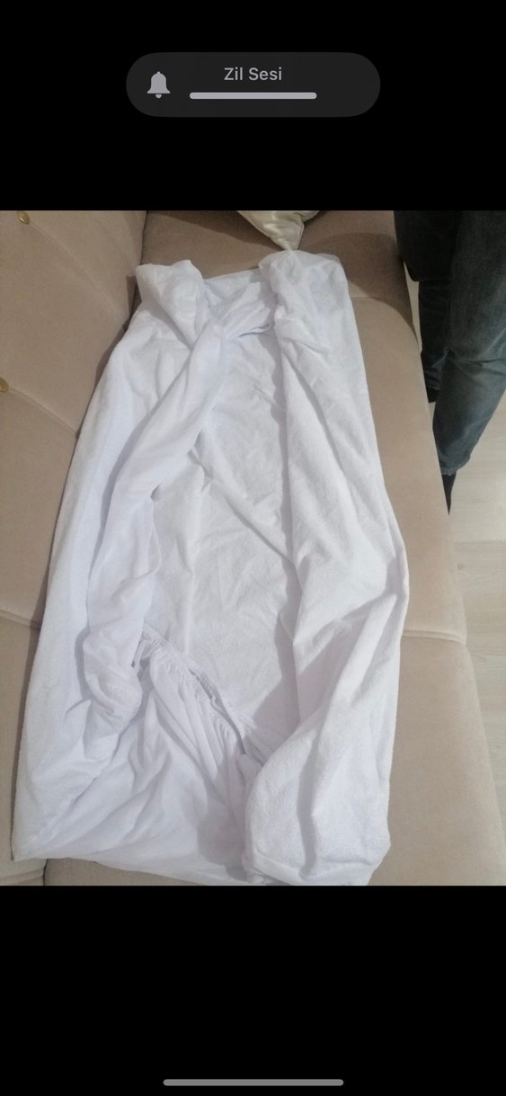 Özdilek Baskılı Beyaz Yatak Koruyucu 160x200 cm - Görsel 3