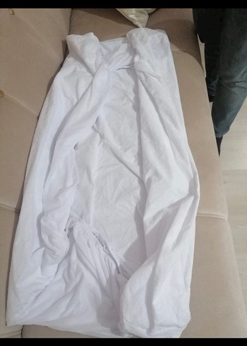 ÖZDİLEK Beyaz Desenli Yatak Koruyucu 160x200 cm - Görsel 3