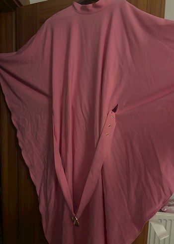 Pembe Uzun Salaş Kadın Elbise