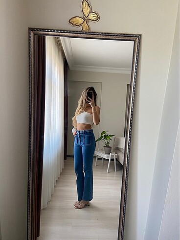 36 Beden MAJE KEMER DETAYLI JEAN