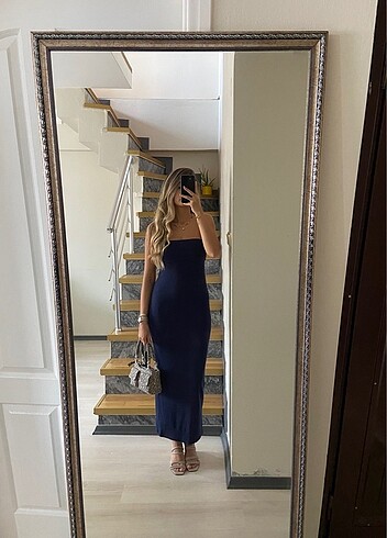 Zara STRAPLEZ ELBİSE