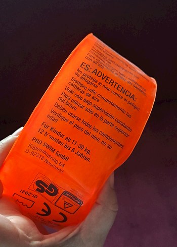 Flipper Turuncu Çocuk Yüzme Simidi - Görsel 3