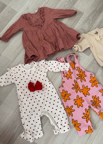 3-6 ay bebek elbise ikili takım - Görsel 3