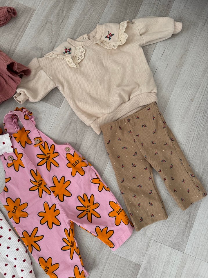 3-6 ay bebek elbise ikili takım - Görsel 4