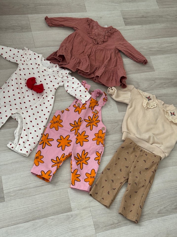 3-6 ay bebek elbise ikili takım - Görsel 2