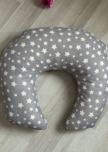 Gri Yıldız Desenli Emzirme ve Hamilelik Yastığı - Görsel 2