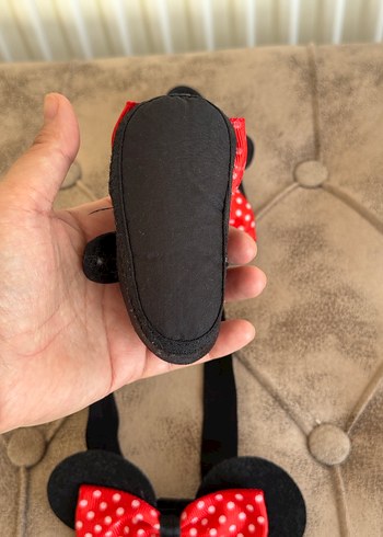 Kız Çocuk Minnie Mouse Bantlı ayakkabı ve Saç Bandı - Görsel 3