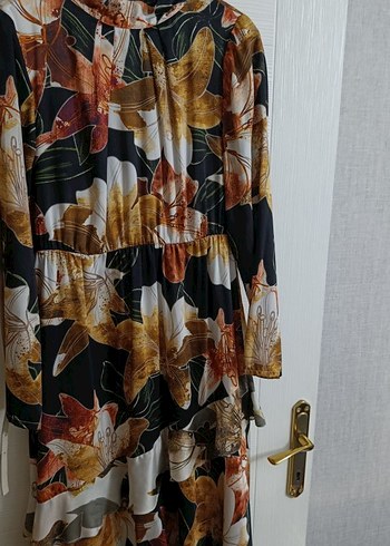 Çiçek Desenli Bohem Uzun Elbise - Görsel 6