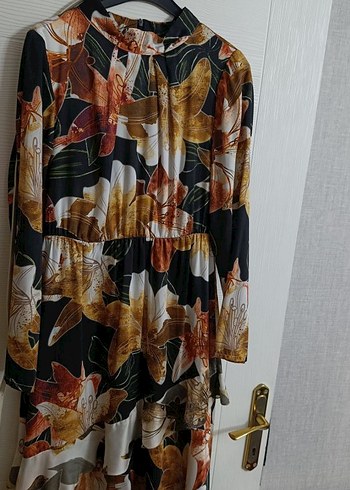 Çiçek Desenli Bohem Uzun Elbise - Görsel 5