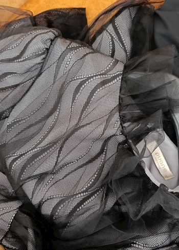 Uzun Siyah Abiye Elbise - Görsel 6