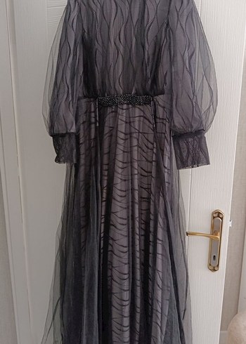 Uzun Siyah Abiye Elbise - Görsel 5