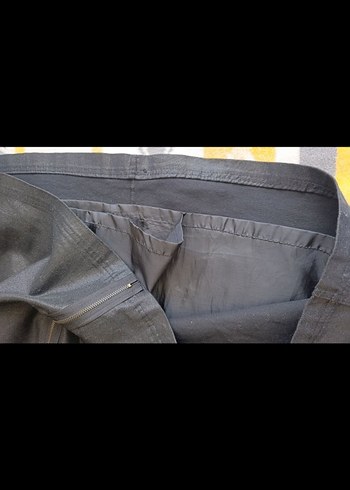 Siyah Fermuarlı Kadın Denim Etek - Görsel 4