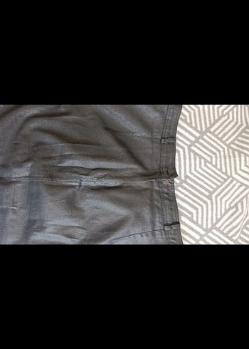 Siyah Fermuarlı Kadın Denim Etek - Görsel 2