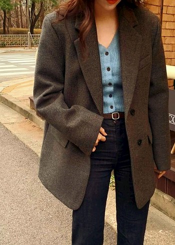 H&M Yün Kaşe Blazer