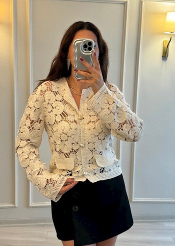 Zara Dantel Detaylı Ceket