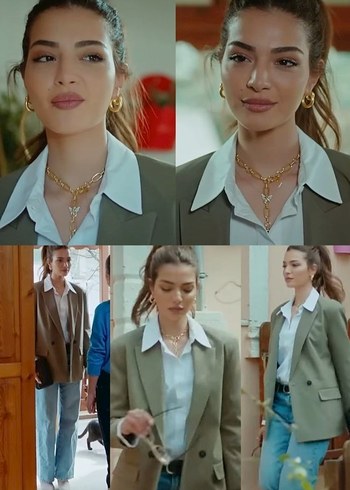 xs Beden Haki Blazer