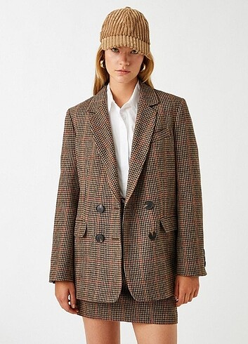 m Beden çeşitli Renk Oversize Yün Blazer