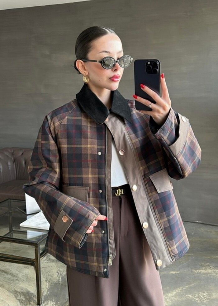 Ekoseli Parka - Görsel 5