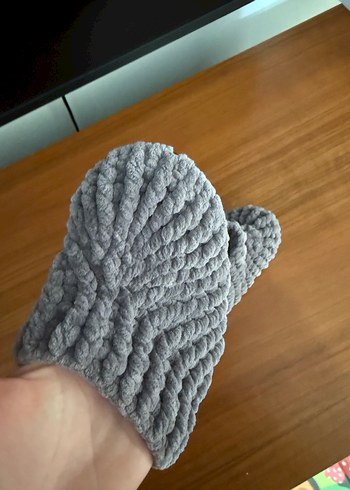 Gri Örgü Bebek Patik - Görsel 16