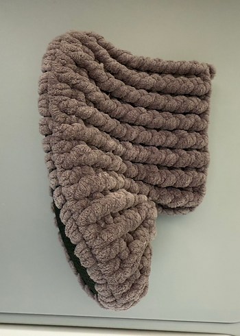 Gri Örgü Bebek Patik - Görsel 14