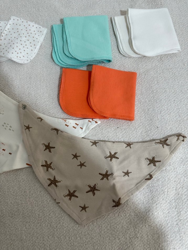 Bebek ağız mendili ve önlük - Görsel 5