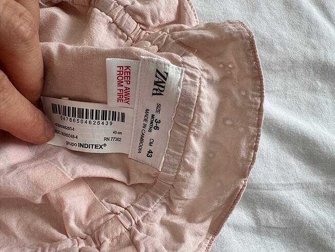 Zara Bebek yazlık şapka