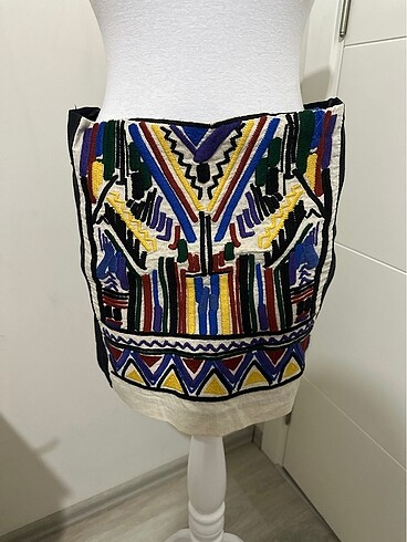 Zara Desenli Etek