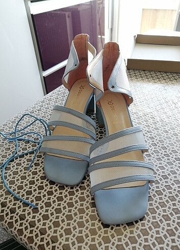 40 Beden mavi Renk Topuklu ayakkabı 