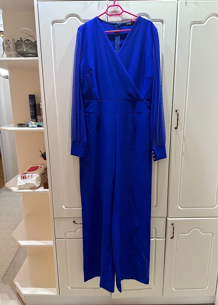 KADIN LACİVERT SAKS TULUM - Görsel 2