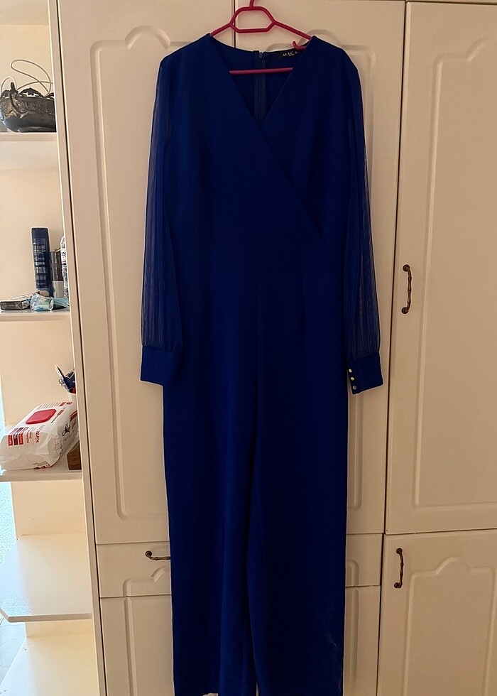 KADIN LACİVERT SAKS TULUM - Görsel 3