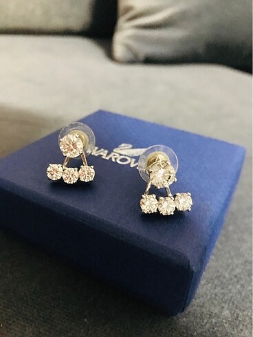  Beden Swarovski trio küpe