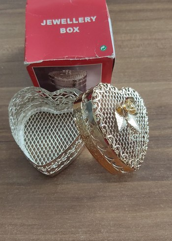 Altın Renk Vintage takı kutusu