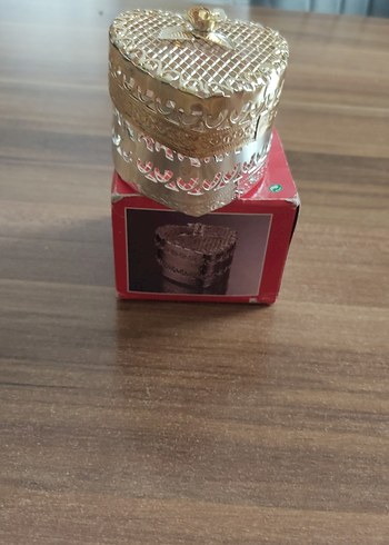 Beden altın Renk Altın Renk Vintage takı kutusu