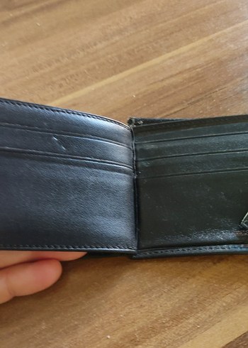 Siyah Biker Stil  deri Erkek Cüzdanı - Görsel 5