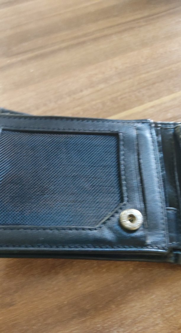 Siyah Biker Stil  deri Erkek Cüzdanı - Görsel 3