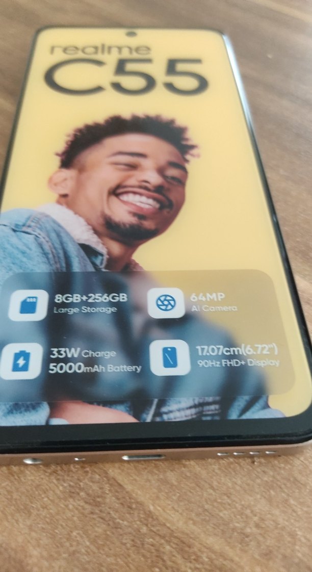 Maket telefon Realme C55 Android Telefon 8GB RAM 256GB - Görsel 2