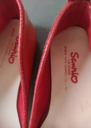 Kız Çocuk Kırmızı Hello Kitty Babet Ayakkabı - Görsel 3