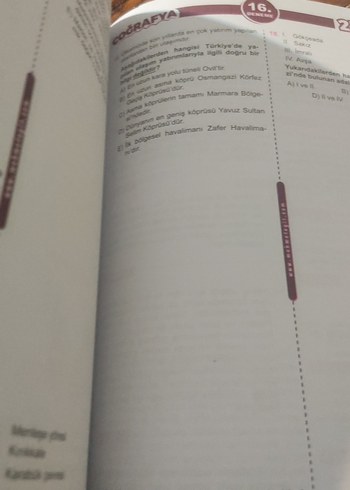 Mehmet Eğit Coğrafya 23 Deneme Sınavı Kitabı - Görsel 8