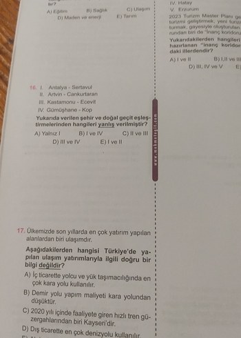 Mehmet Eğit Coğrafya 23 Deneme Sınavı Kitabı - Görsel 4