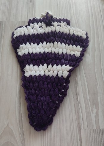 Mor ve siyah banyo lifi - Görsel 2