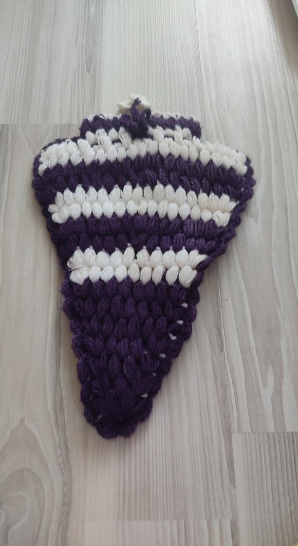 Mor ve siyah banyo lifi - Görsel 2