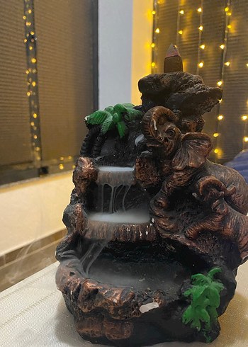 Kahverengi Fil Temalı Dekoratif Figür - Görsel 6