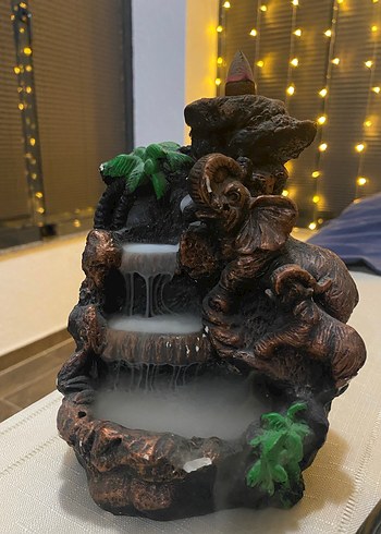 Kahverengi Fil Temalı Dekoratif Figür - Görsel 5