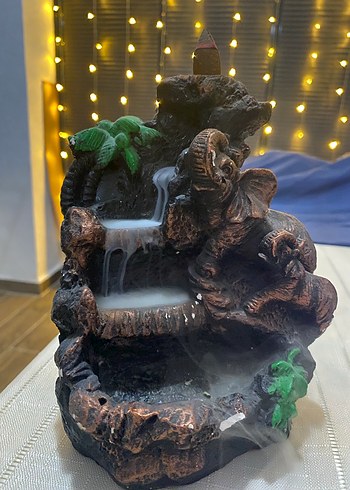 Kahverengi Fil Temalı Dekoratif Figür - Görsel 2