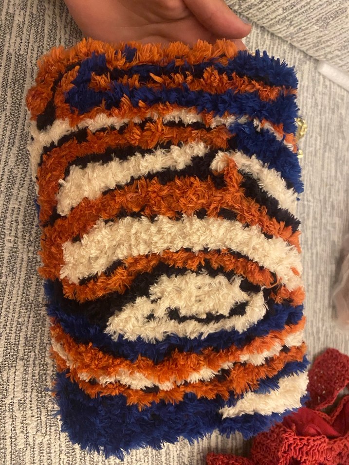 Bohem Çok Renkli Kürklü Kadın Çanta - Görsel 3